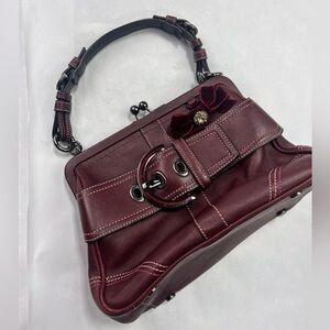 Coach Soho Clasp Leather Handbag RARE